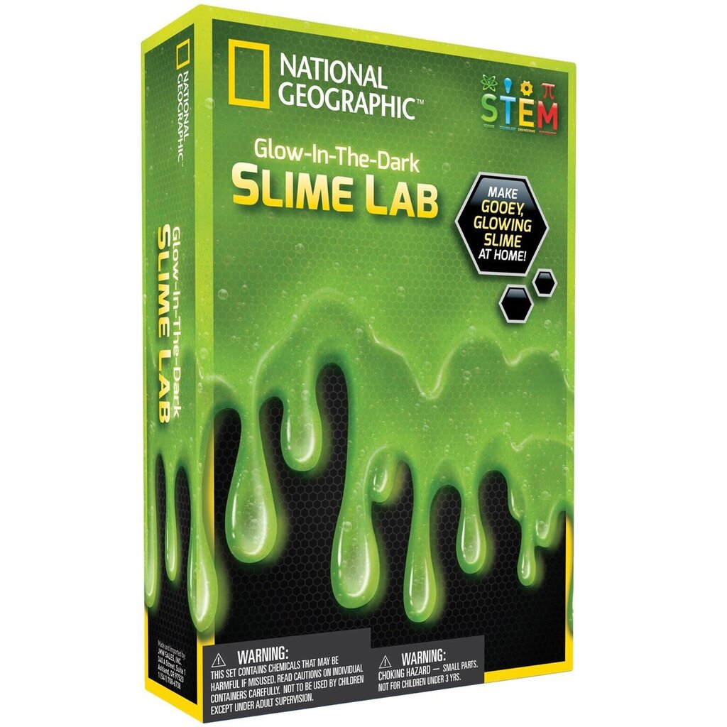 NATIONAL GEOGRAPHIC Setti Slime Science Kit Green hinta ja tiedot | Taide- ja askartelutarvikkeet | hobbyhall.fi