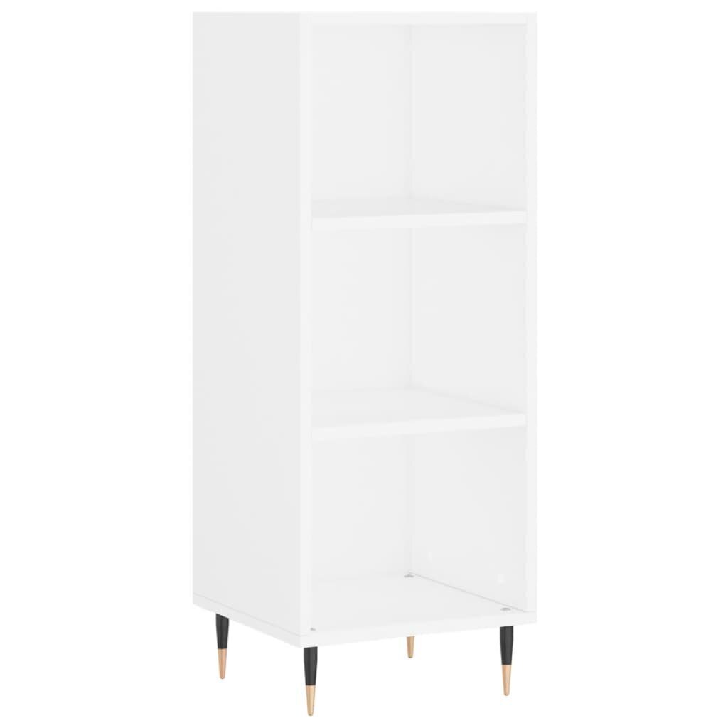 vidaXL Kaappi korkeakiilto valkoinen 34,5x32,5x180 cm tekninen puu hinta ja tiedot | Lipastot | hobbyhall.fi