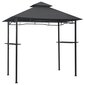 vidaXL BBQ-huvimaja 240x150x255 cm antrasiitti teräs hinta ja tiedot | Puutarhapaviljongit | hobbyhall.fi