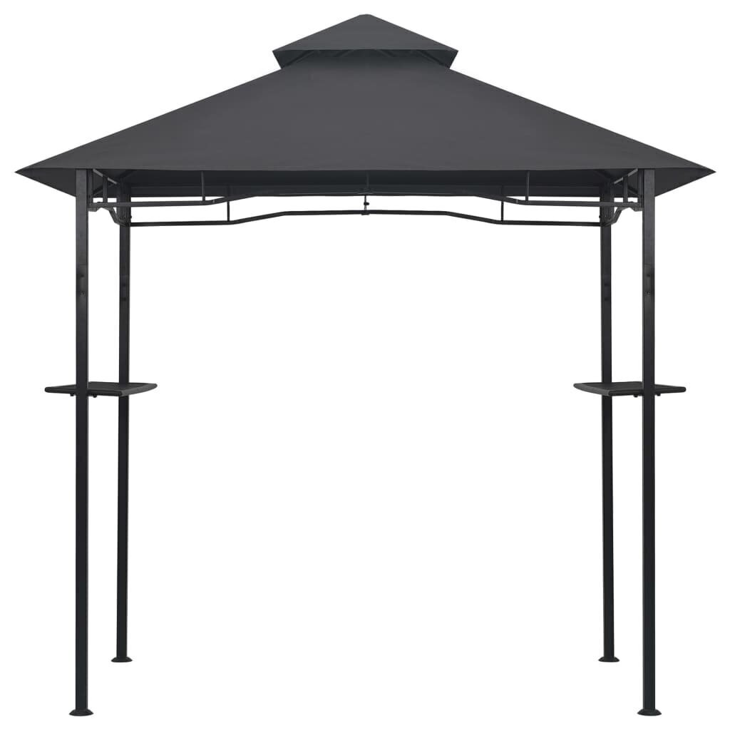 vidaXL BBQ-huvimaja 240x150x255 cm antrasiitti teräs hinta ja tiedot | Puutarhapaviljongit | hobbyhall.fi