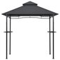 vidaXL BBQ-huvimaja 240x150x255 cm antrasiitti teräs hinta ja tiedot | Puutarhapaviljongit | hobbyhall.fi