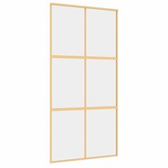 Liukuovi kultainen 102,5x205cm lasi/alumiini 155156 hinta ja tiedot | Sisäovet | hobbyhall.fi