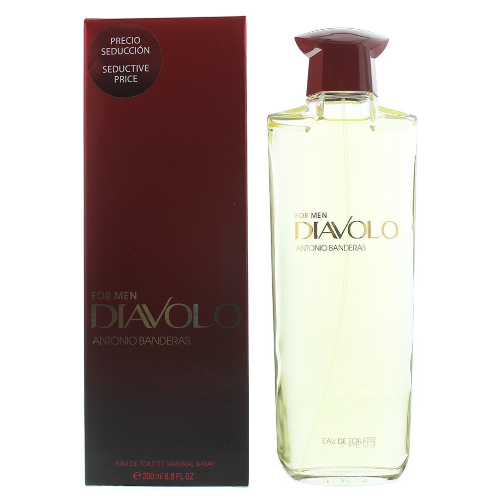 Eau De Toilet Antonio Banderas Diavolo EDT miehille 200 ml hinta ja tiedot | Miesten hajuvedet | hobbyhall.fi