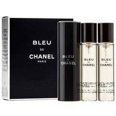 Chanel Bleu de Chanel EDT miehelle 3x20 ml hinta ja tiedot | Miesten hajuvedet | hobbyhall.fi