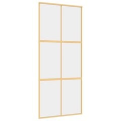 Liukuovi kultainen 90x205cm lasi ja alumiini 155155 hinta ja tiedot | Sisäovet | hobbyhall.fi