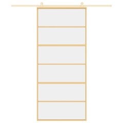 Liukuovi kultainen 90x205cm lasi ja alumiini 155161 hinta ja tiedot | Sisäovet | hobbyhall.fi