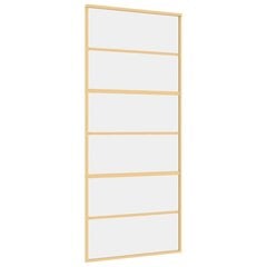 Liukuovi kultainen 90x205cm lasi ja alumiini 155161 hinta ja tiedot | Sisäovet | hobbyhall.fi