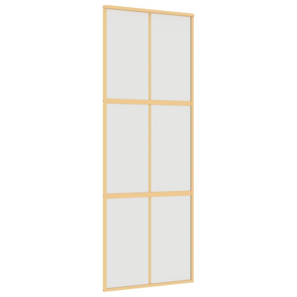 Liukuovi kultainen 76x205cm lasi ja alumiini 155157 hinta ja tiedot | Sisäovet | hobbyhall.fi