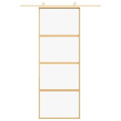 Liukuovi kultainen 76x205cm lasi ja alumiini 155178 hinta ja tiedot | Sisäovet | hobbyhall.fi