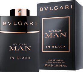 Bvlgari Man In Black EDP miehille 60 ml hinta ja tiedot | Miesten hajuvedet | hobbyhall.fi