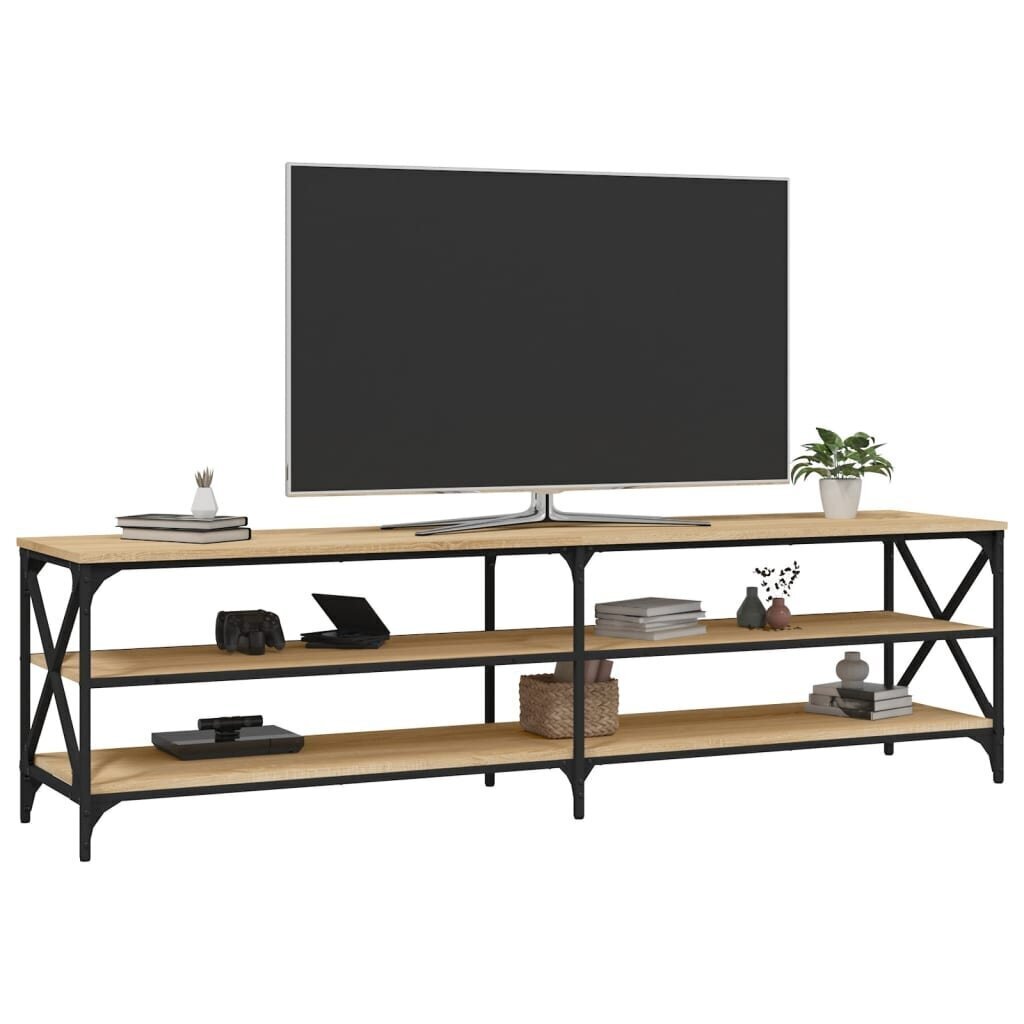 vidaXL TV-taso Sonoma-tammi 180x40x50 cm tekninen puu hinta ja tiedot | TV-tasot | hobbyhall.fi