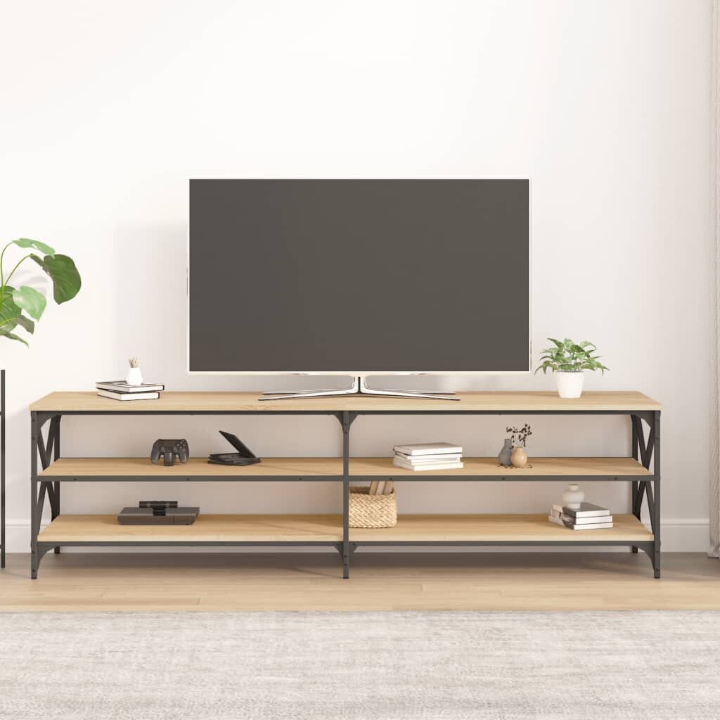 vidaXL TV-taso Sonoma-tammi 180x40x50 cm tekninen puu hinta ja tiedot | TV-tasot | hobbyhall.fi