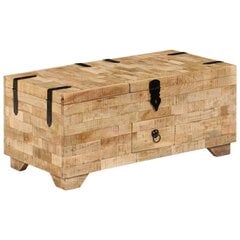 vidaXL Sohvapöytä täysi mangopuu 80x40x35 cm hinta ja tiedot | Sohvapöydät | hobbyhall.fi