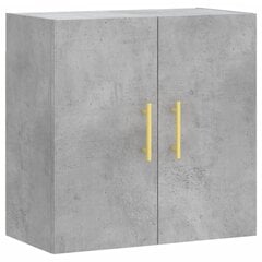 vidaXL Seinäkaappi betoninharmaa 60x31x60 cm tekninen puu hinta ja tiedot | Olohuoneen kaapit ja lipastot | hobbyhall.fi