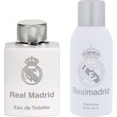 Set EP Line Real Madrid miehille: Eau De Toilette EDT 100 ml + spray -deodorantti 150 ml hinta ja tiedot | Miesten hajuvedet | hobbyhall.fi