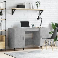 vidaXL Työpöytä betoninharmaa 140x50x75 cm tekninen puu hinta ja tiedot | Tietokonepöydät ja työpöydät | hobbyhall.fi