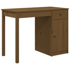 vidaXL Työpöytä hunajanruskea 100x50x75 cm täysi mänty hinta ja tiedot | Tietokonepöydät ja työpöydät | hobbyhall.fi