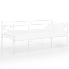 vidaXL Sohvasängyn runko valkoinen metalli 90x200 cm hinta ja tiedot | Sängyt | hobbyhall.fi