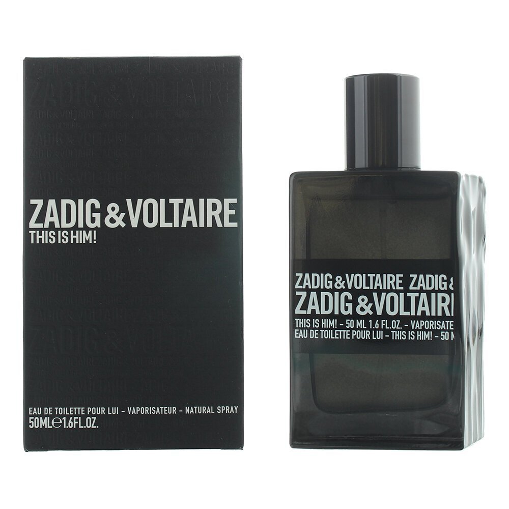 Zadig & Voltaire This is Him! EDT miehelle 50 ml hinta ja tiedot | Miesten hajuvedet | hobbyhall.fi