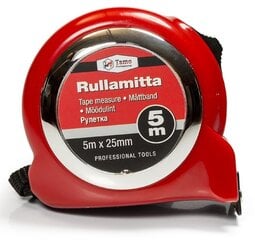 Rullamitta Tamoline, 5m x 25mm hinta ja tiedot | Käsityökalut | hobbyhall.fi