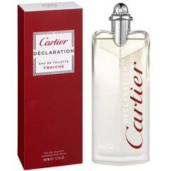 Cartier Déclaration Fraiche EDT miehelle 100 ml hinta ja tiedot | Cartier Hajuvedet ja kosmetiikka | hobbyhall.fi