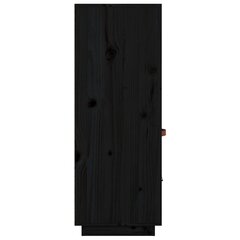 vidaXL Kaappi musta 67x40x108,5 cm täysi mänty hinta ja tiedot | Lipastot | hobbyhall.fi