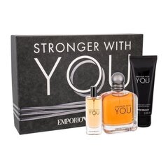 Giorgio Armani Emporio Armani Stronger With You EDT lahjapakkaus miehelle 100 ml hinta ja tiedot | Miesten hajuvedet | hobbyhall.fi