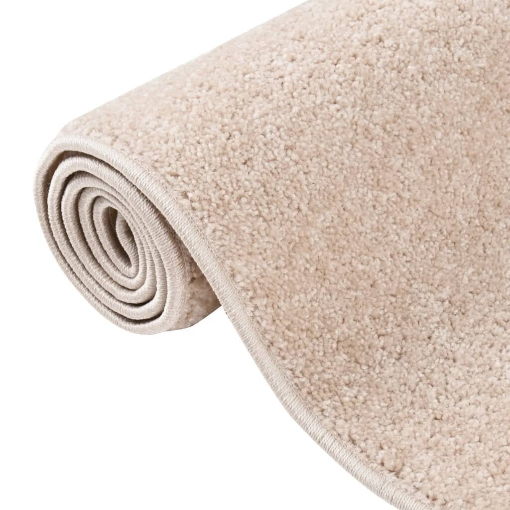 vidaXL Lyhytnukkainen matto 200x290 cm tumma beige hinta ja tiedot | Isot matot | hobbyhall.fi