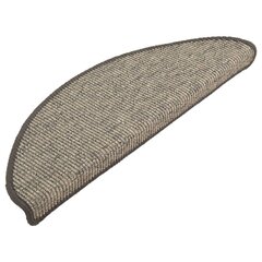 vidaXL Itsekiinnittyvät porrasmatot 15 kpl harmaa ja beige 65x21x4 cm hinta ja tiedot | Isot matot | hobbyhall.fi