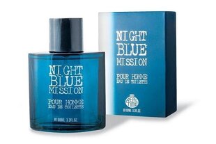 Eau de toilette Real Time Night Blue Mission Pour Homme EDT miehille 100 ml hinta ja tiedot | Real Time Hajuvedet ja tuoksut | hobbyhall.fi