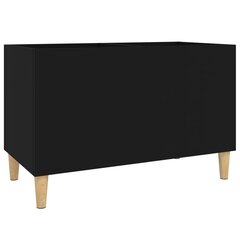 vidaXL LP-levyjen säilytyskaappi musta 74,5x38x48 cm tekninen puu hinta ja tiedot | Kaapit | hobbyhall.fi