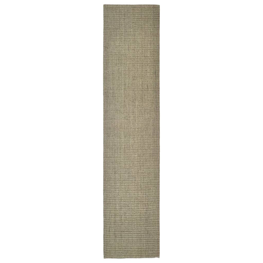 vidaXL Matto luonnollinen sisal 66x300 cm vihreä hinta ja tiedot | Isot matot | hobbyhall.fi