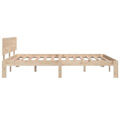 vidaXL Sängynrunko täysi puu 150x200 cm 5FT hinta ja tiedot | Sängyt | hobbyhall.fi