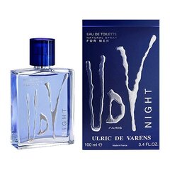 Miesten hajuvesi UDV Night Ulric De Varens EDT (100 ml)(100 ml) hinta ja tiedot | Ulric de Varens Hajuvedet ja tuoksut | hobbyhall.fi