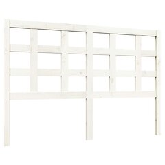 vidaXL Sängynpääty valkoinen 140,5x4x100 cm täysi mänty hinta ja tiedot | Sängyt | hobbyhall.fi