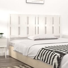 vidaXL Sängynpääty valkoinen 155,5x4x100 cm täysi mänty hinta ja tiedot | Sängyt | hobbyhall.fi