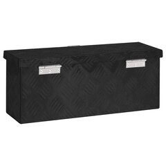 vidaXL Säilytyslaatikko musta 50x15x20,5 cm alumiini hinta ja tiedot | Työkalupakit ja muu työkalujen säilytys | hobbyhall.fi