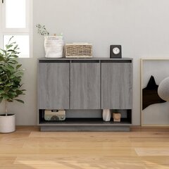 vidaXL Senkki harmaa Sonoma-tammi 97x31x75 cm lastulevy hinta ja tiedot | Olohuoneen kaapit ja lipastot | hobbyhall.fi