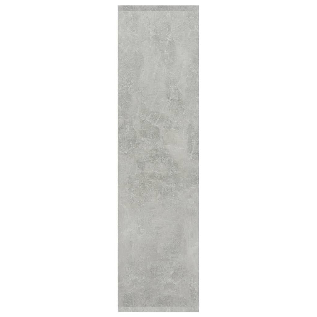 vidaXL 3-tasoinen kirjahylly betoninharmaa 60x30x114 cm lastulevy hinta ja tiedot | Hyllyt | hobbyhall.fi