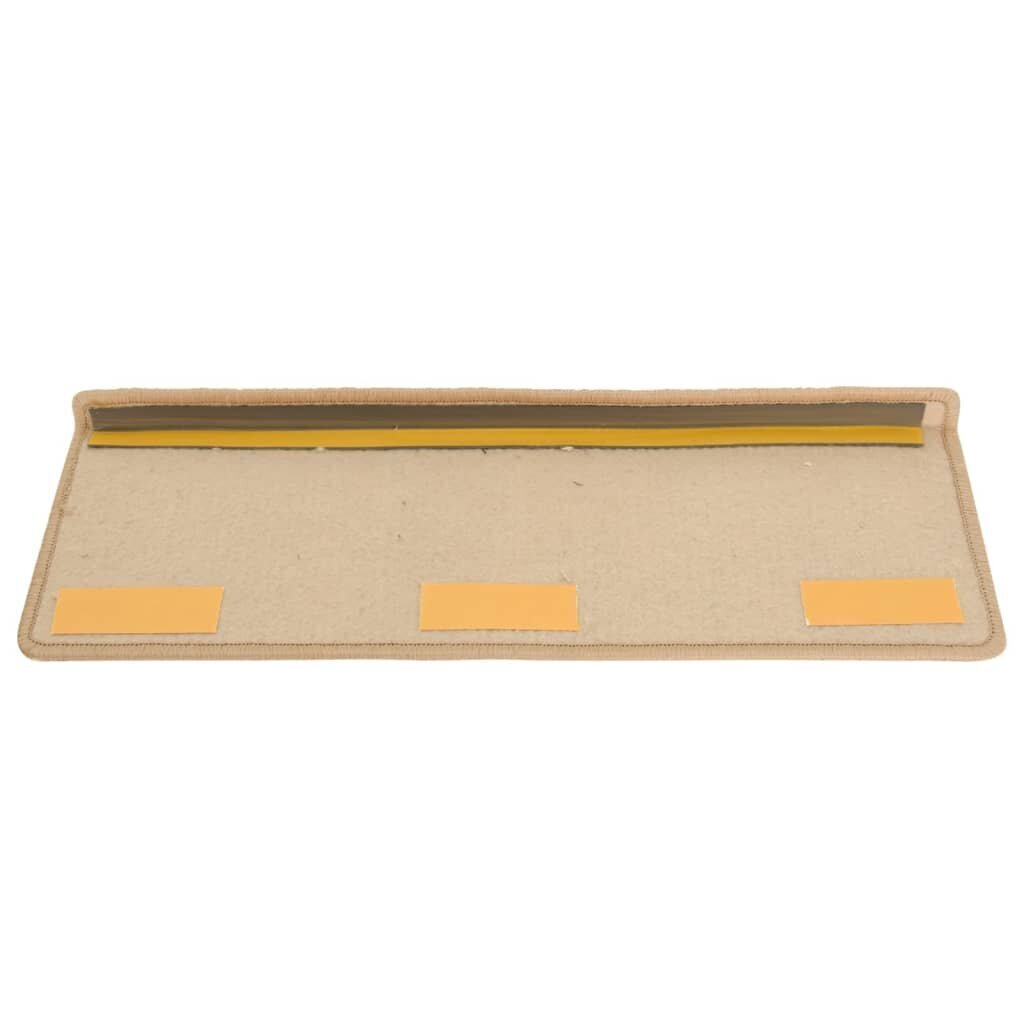 vidaXL Porrasmatot 15 kpl 65x21x4 cm kulta hinta ja tiedot | Isot matot | hobbyhall.fi