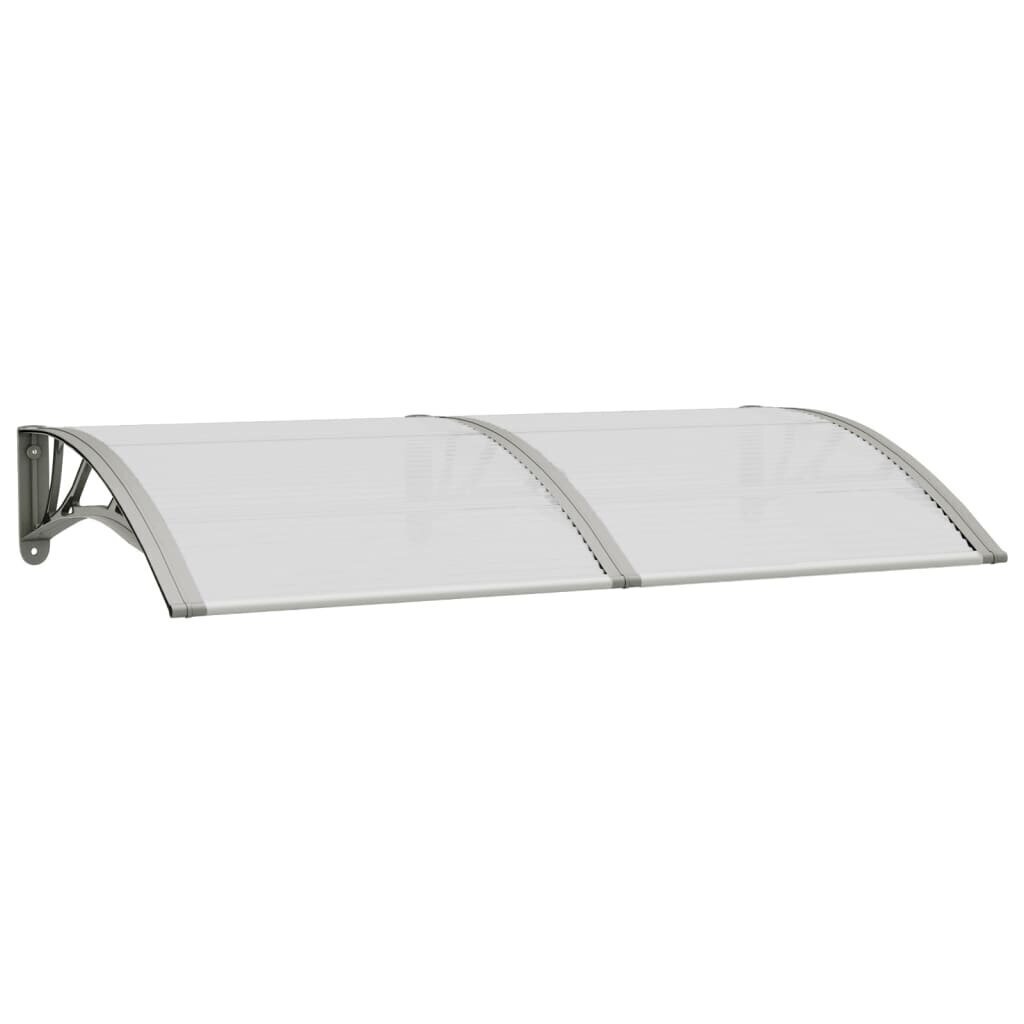 vidaXL Ovikatos harmaa 150x80 cm polykarbonaatti hinta ja tiedot | Katokset | hobbyhall.fi