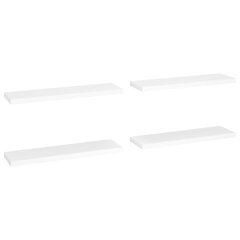 vidaXL Kelluvat seinähyllyt 4 kpl valkoinen 90x23,5x3,8 cm MDF hinta ja tiedot | Hyllyt | hobbyhall.fi