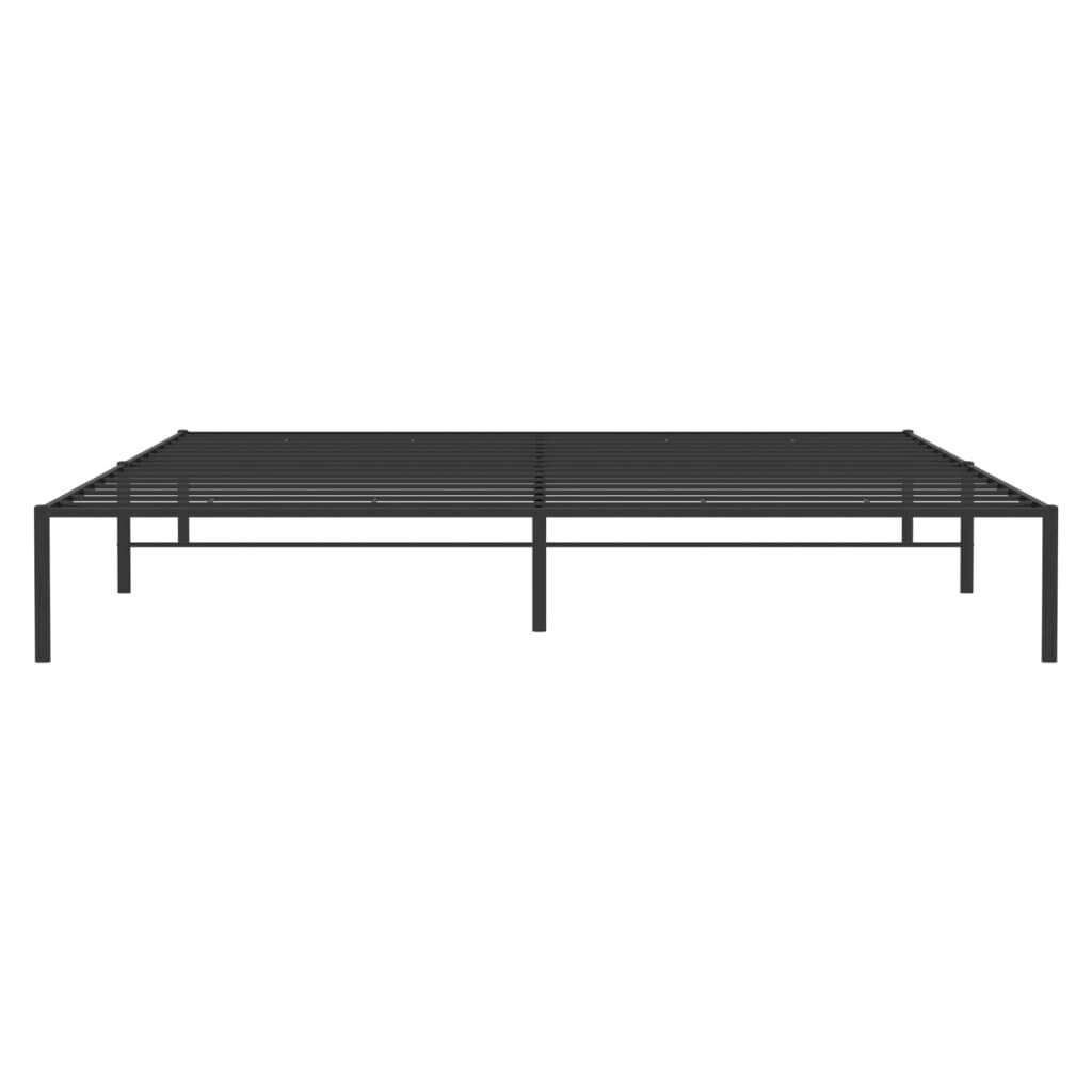 vidaXL Metallinen sängynrunko musta 200x200 cm hinta ja tiedot | Sängyt | hobbyhall.fi