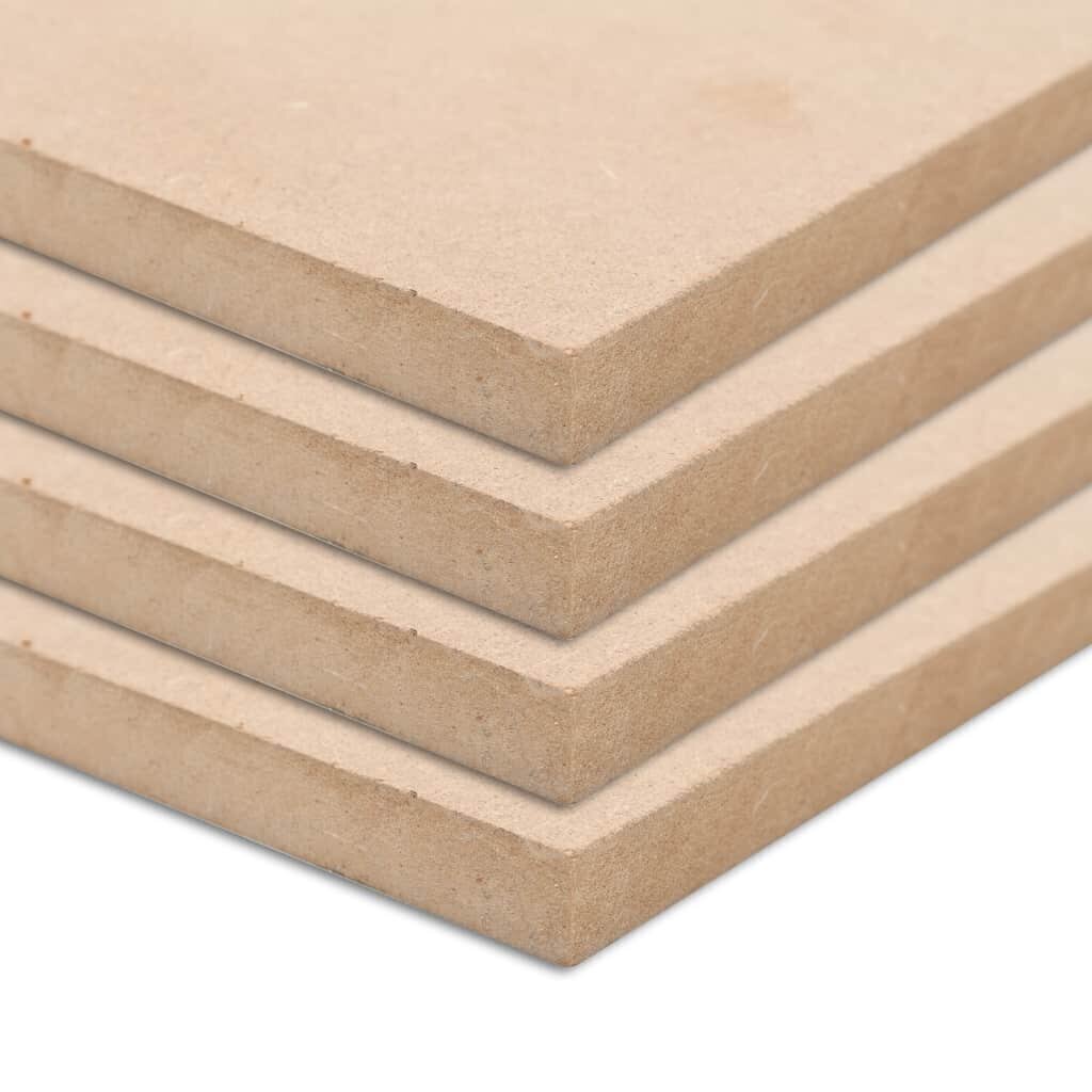 vidaXL MDF-levyt 4 kpl neliö 60x60 cm 25 mm hinta ja tiedot | Muut huonekalutarvikkeet | hobbyhall.fi