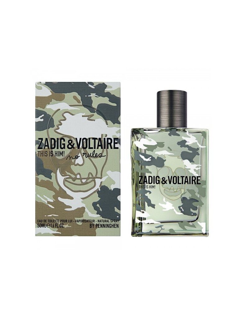 Zadig & Voltaire This is Him! No Rules EDT miehelle 50 ml hinta ja tiedot | Miesten hajuvedet | hobbyhall.fi