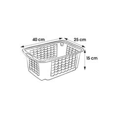 Kori M 40x25x15cm Fritz läpinäkyvä hinta ja tiedot | Säilytyslaatikot ja -korit | hobbyhall.fi