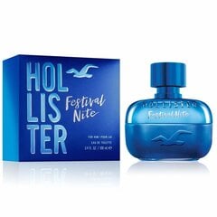 Eau De Toilette miehille Hollister Festival Nite EDT, 100 ml hinta ja tiedot | Miesten hajuvedet | hobbyhall.fi