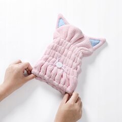 Hiusten kuivauskahva Cap Pink Kitten Pink Kitten hinta ja tiedot | Pyyhkeet | hobbyhall.fi