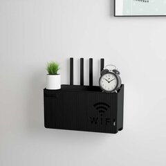 WIFI SWITCH WALL HOLDER Musta hinta ja tiedot | Hyllyt | hobbyhall.fi