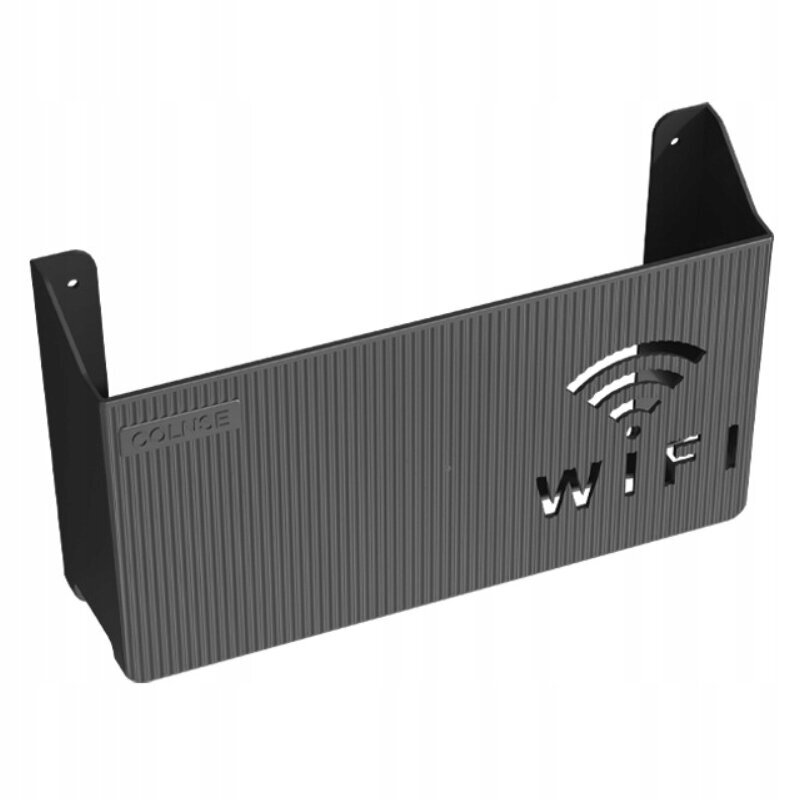 WIFI SWITCH WALL HOLDER Musta hinta ja tiedot | Hyllyt | hobbyhall.fi